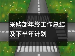 采购部年终工作总结及下半年计划