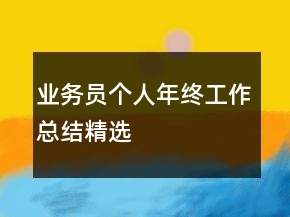 业务员个人年终工作总结精选