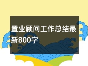 置业顾问工作总结最新800字