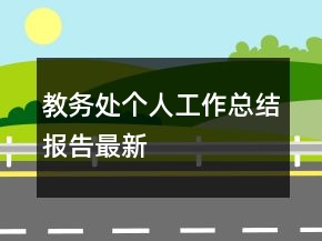教务处个人工作总结报告最新