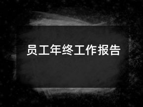 员工年终工作报告