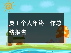员工个人年终工作总结报告