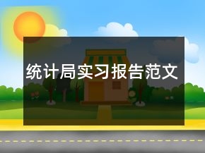 统计局实习报告范文