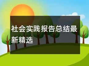 社会实践报告总结最新精选