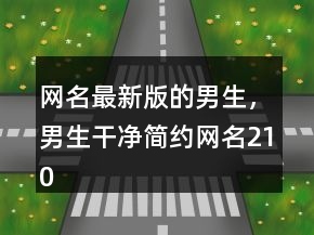 网名最新版的男生，男生干净简约网名210条