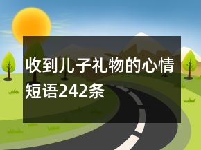 收到儿子礼物的心情短语242条