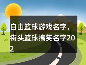 自由篮球游戏名字，街头篮球搞笑名字202条