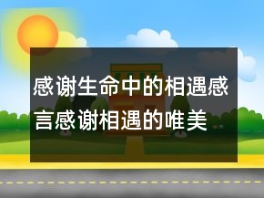 感谢生命中的相遇感言感谢相遇的唯美句子，感谢生命中的相遇感言233条