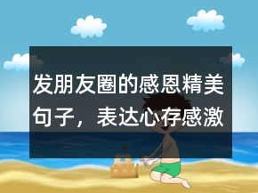 发朋友圈的感恩精美句子，表达心存感激的句子238条