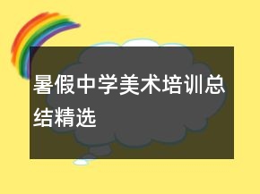 暑假中学美术培训总结精选