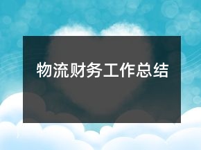 物流财务工作总结