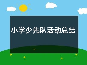 小学少先队活动总结