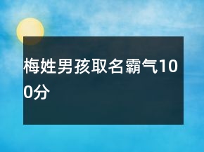 梅姓男孩取名霸气100分