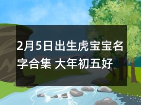 2月5日出生虎宝宝名字合集 大年初五好名字