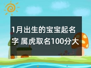 1月出生的宝宝起名字 属虎取名100分大全