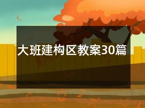 大班建构区教案30篇