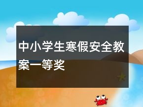 中小学生寒假安全教案一等奖