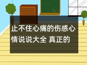 止不住心痛的伤感心情说说大全 真正的伤心是流103句