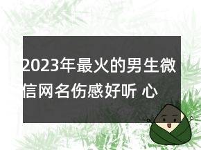 2023年最火的男生微信网名伤感好听 心满了又空了130句
