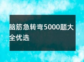 脑筋急转弯5000题大全优选