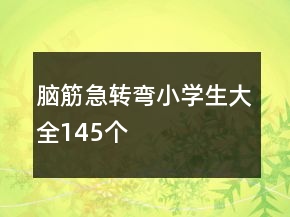 脑筋急转弯小学生大全145个